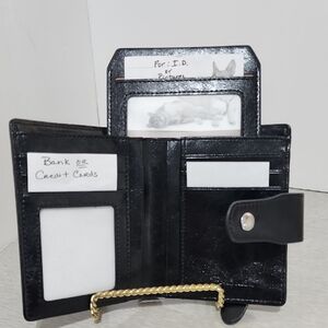 Black Leather Men's Wallet